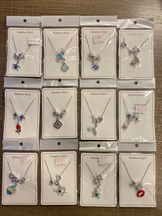 Cadena Acero con Charms Dijes de Fantasía