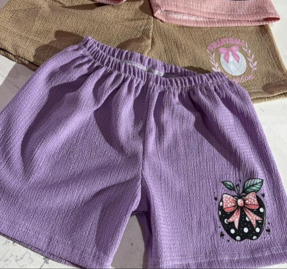 Short Wafle Estampado Nena - Imagen 2