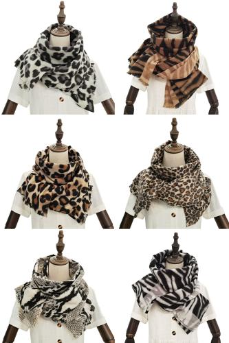 Ruana Pashmina Animal Print Grande 200x80cm - Miniatura 2