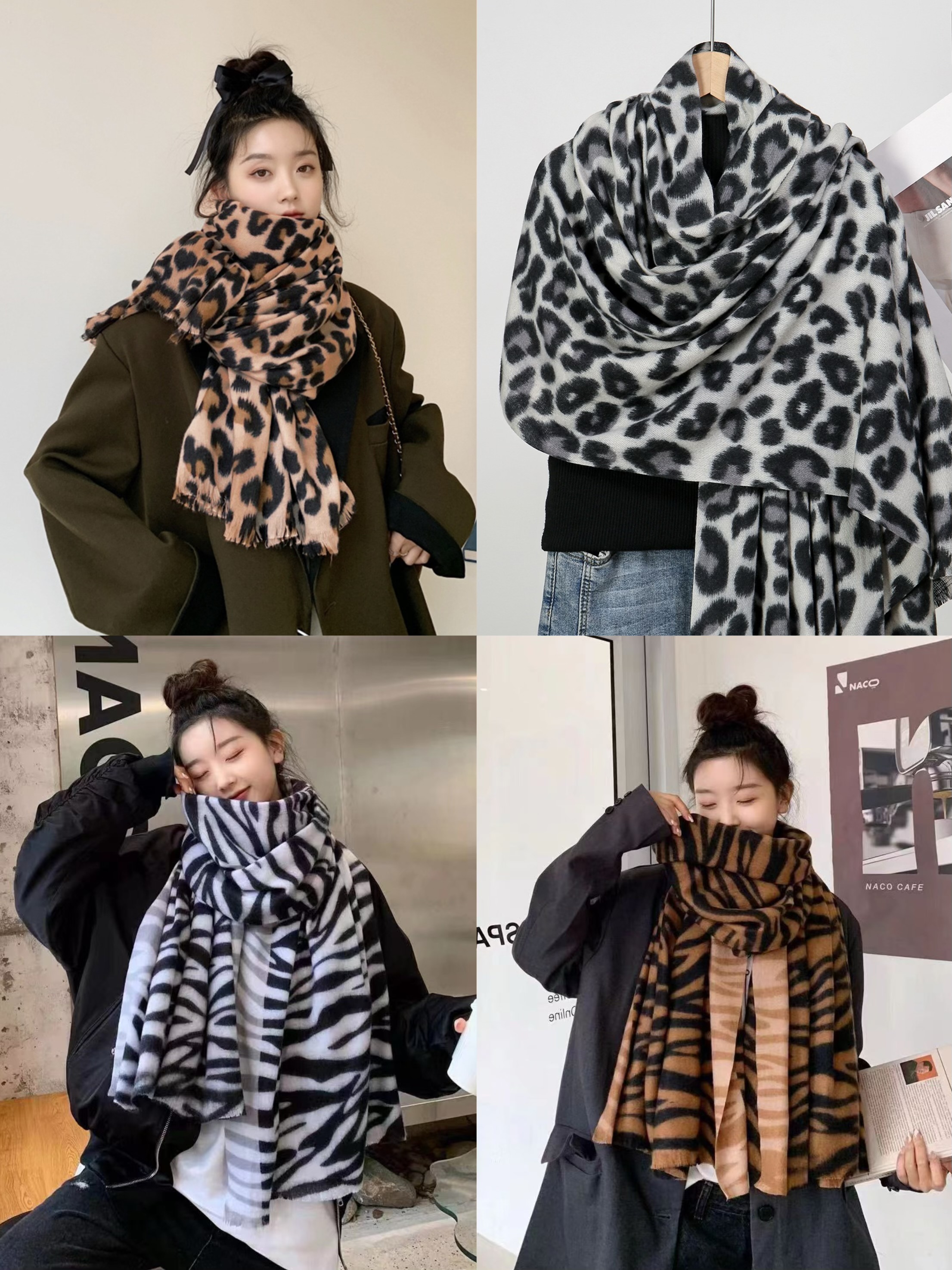Ruana Pashmina Animal Print Grande 200x80cm - IMG_6121.jpeg