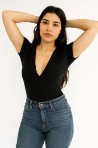 Body de Dama Escote en V - Miniatura 3