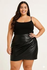 G30 Pollera con Tablas. Plus Size