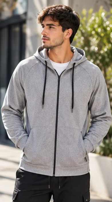 Lycra Campera Deportiva Capucha