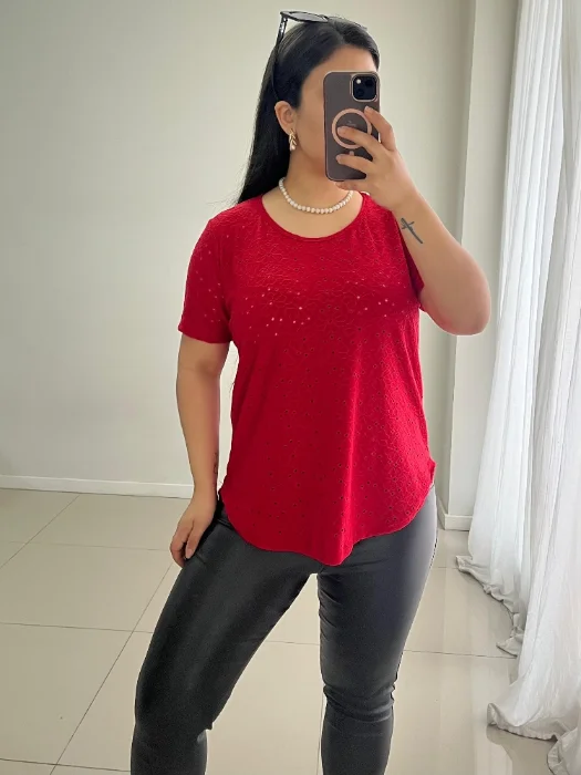 Remera de Broderi de Punto