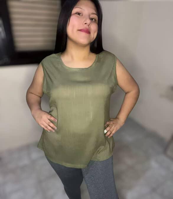 Musculosa Lino - Dama ! - Imagen 2