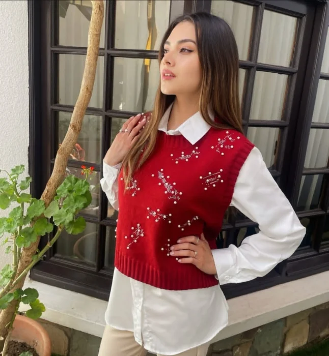 Conjunto Chaleco y Camisa