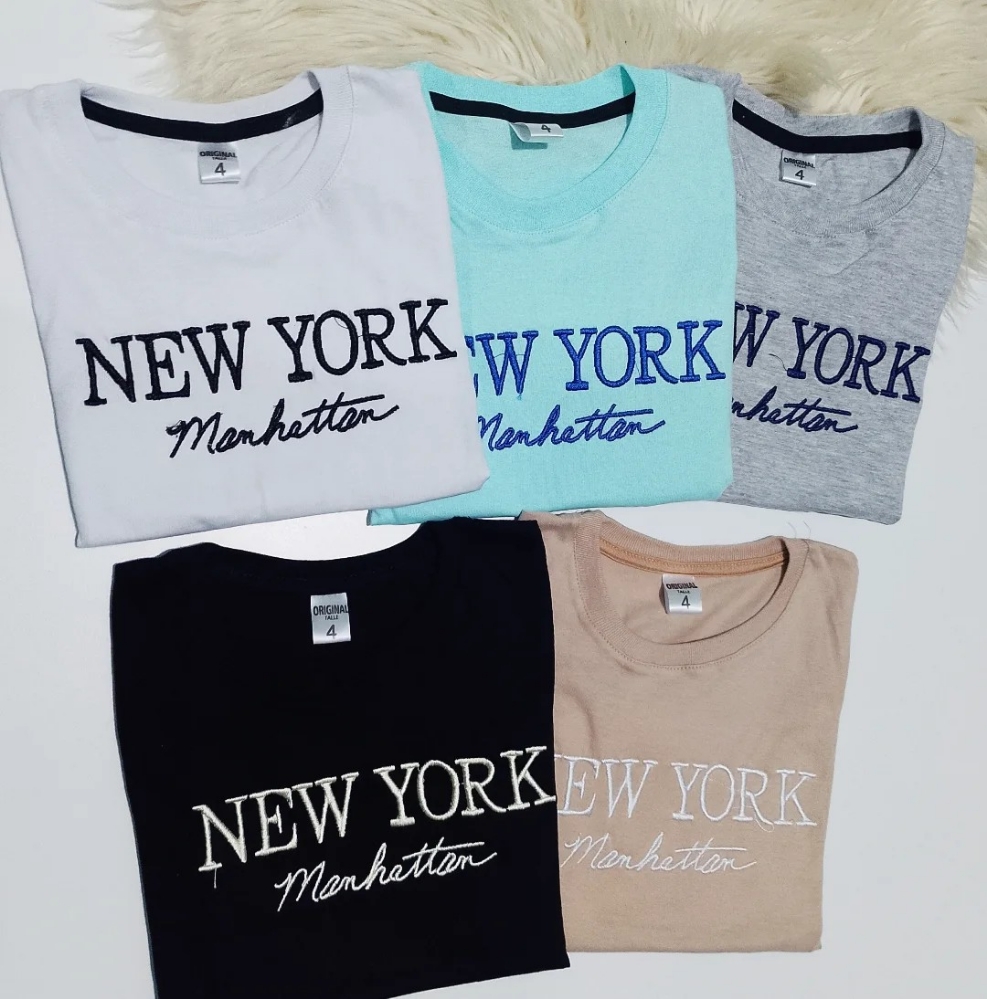 Remeras Bordadas New York - Imagen 3