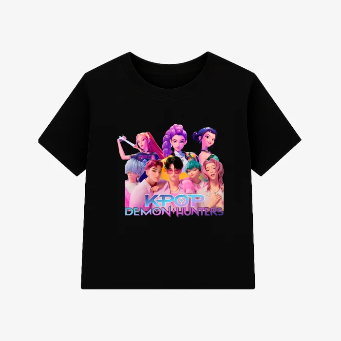 Remera "kpop Huntrix Demon" Algodon Peinado