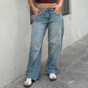Baggy Óxido C/tachas de Jean Rígido