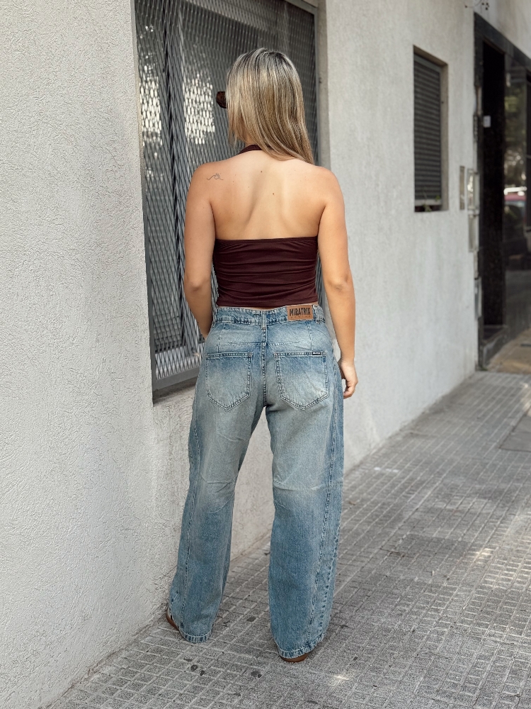 Baggy Óxido C/tachas de Jean Rígido - Imagen 3