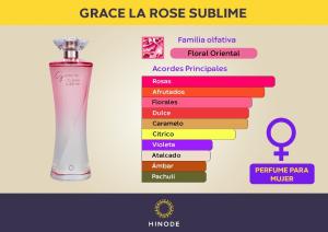 Grace la Rose Sublime Hinode Perfume Importado para Mujer - Miniatura 3