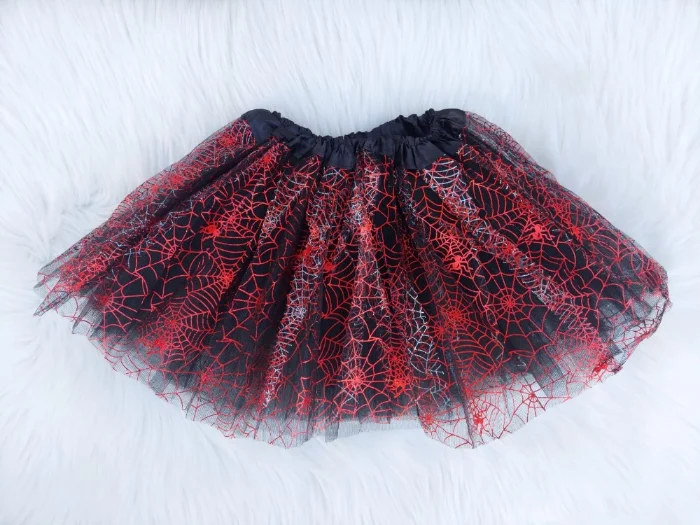 Tutu Halloween Negro Arañas