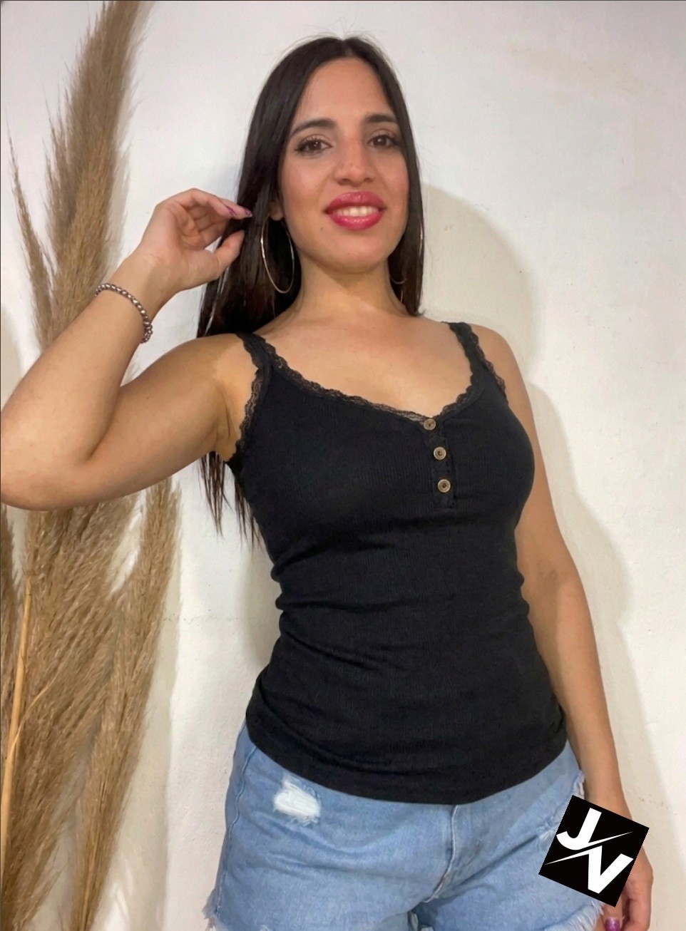 Musculosa Puntillas Botón - Imagen 2