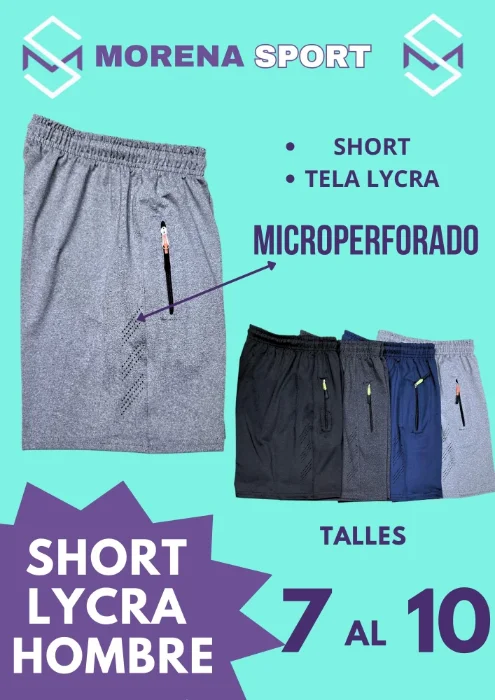 Short Lycra Hombre Deportivo