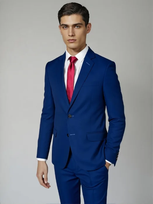 Traje de Hombre  2 Piezas Tropical Azulino