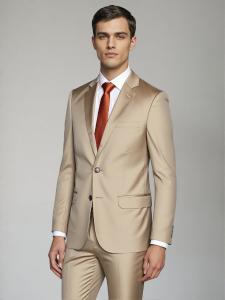 Traje de 2 Piezas Coton Saten Beige