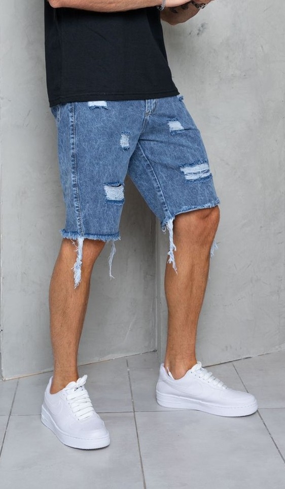 Bermudas Mom/roturas y Desflecado - Imagen 4