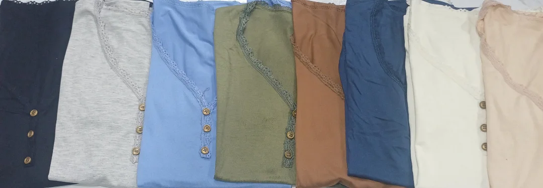 Remeras de Modal Viscosa  con Puntilla - Imagen 2