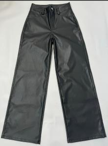 Pantalón Wide Leg Cuerina
