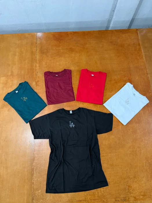 Remeras" La" Algodon Peinado