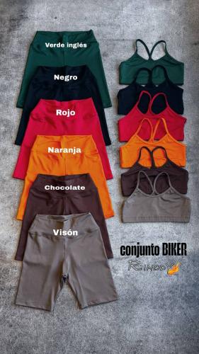 Conjunto Biker + Top Tira Lycra - Miniatura 2