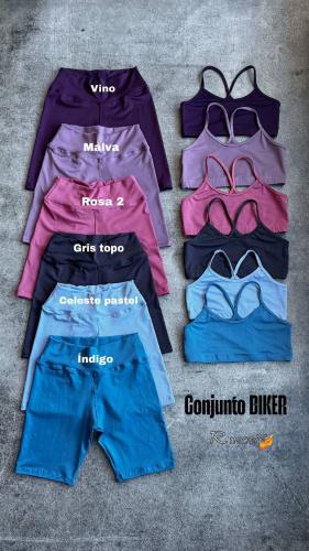 Conjunto Biker + Top Tira Lycra - Miniatura 3