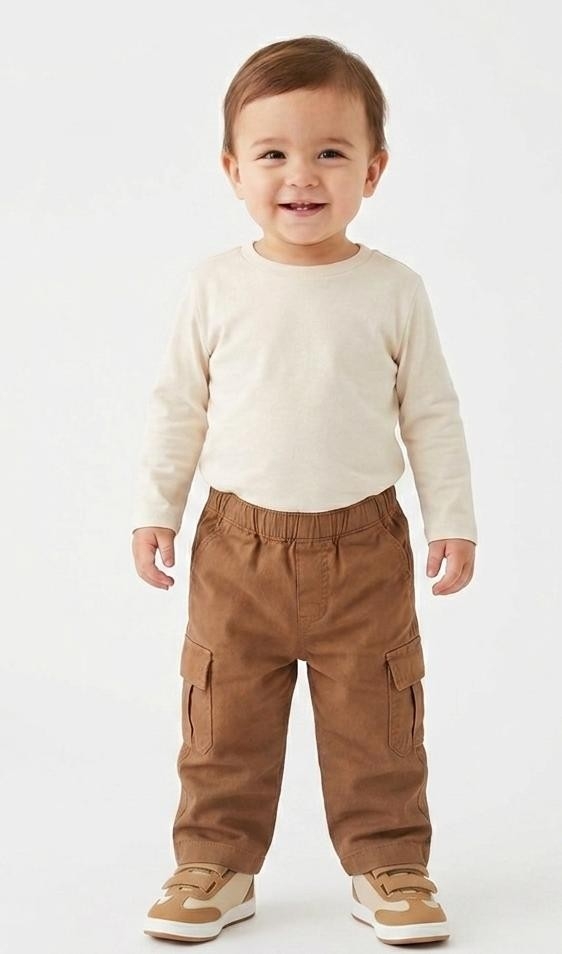 Pantalon Cargo Gabardina Bebe - Imagen 3