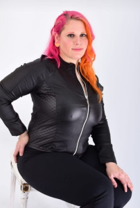 Campera Bengalina Engomada Dama Talle Especial - Miniatura 1