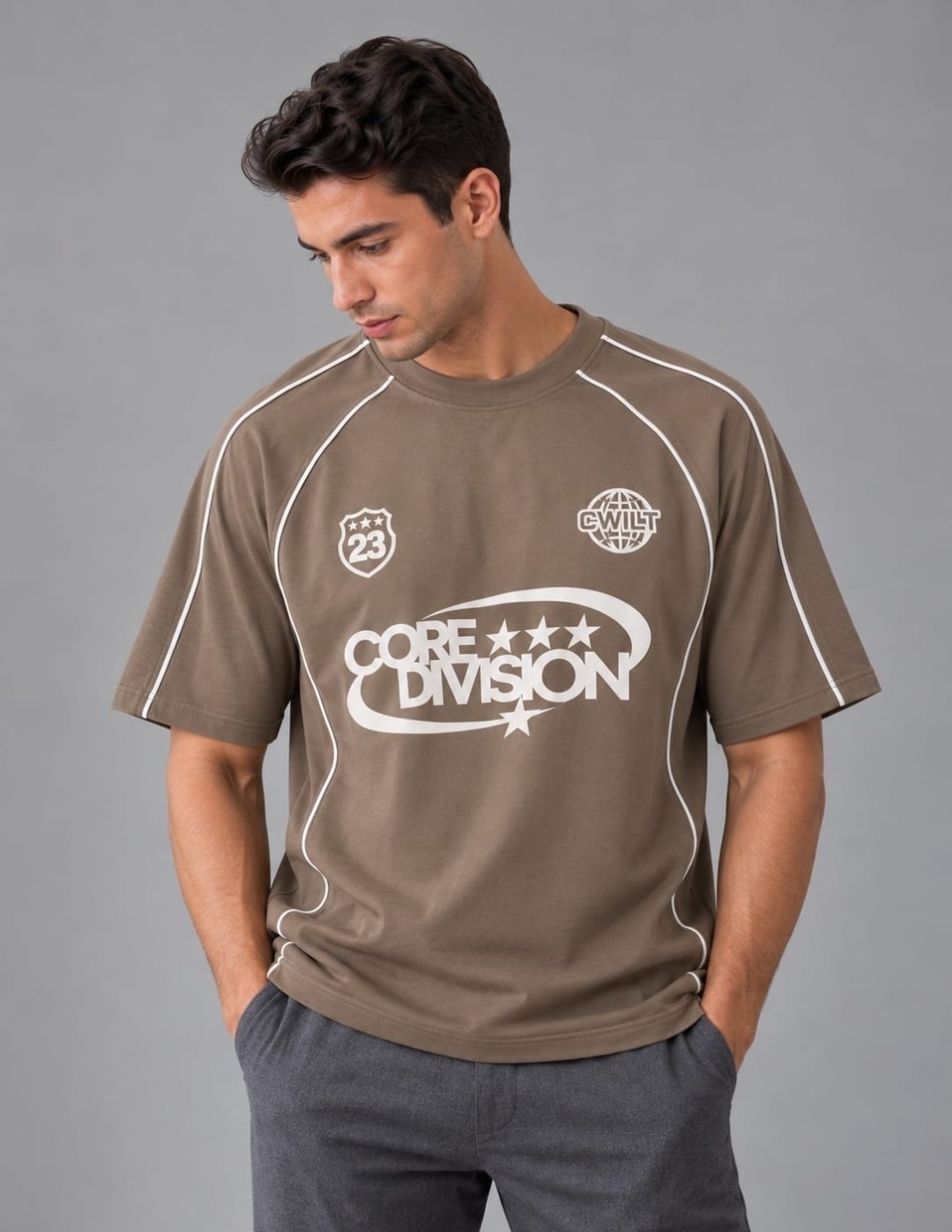 Remeras Oversize con Vivo Algodón Peinado (c) - Imagen 3