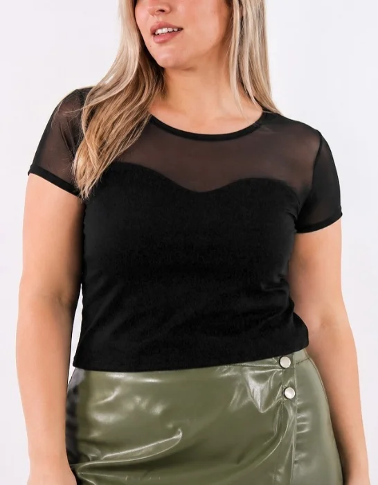 Remera Microfibra C/tull