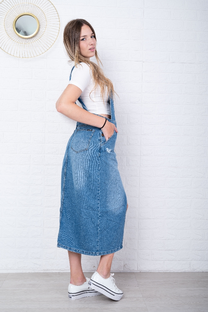Jardinero Pollera "jumper" de Jean - Imagen 3