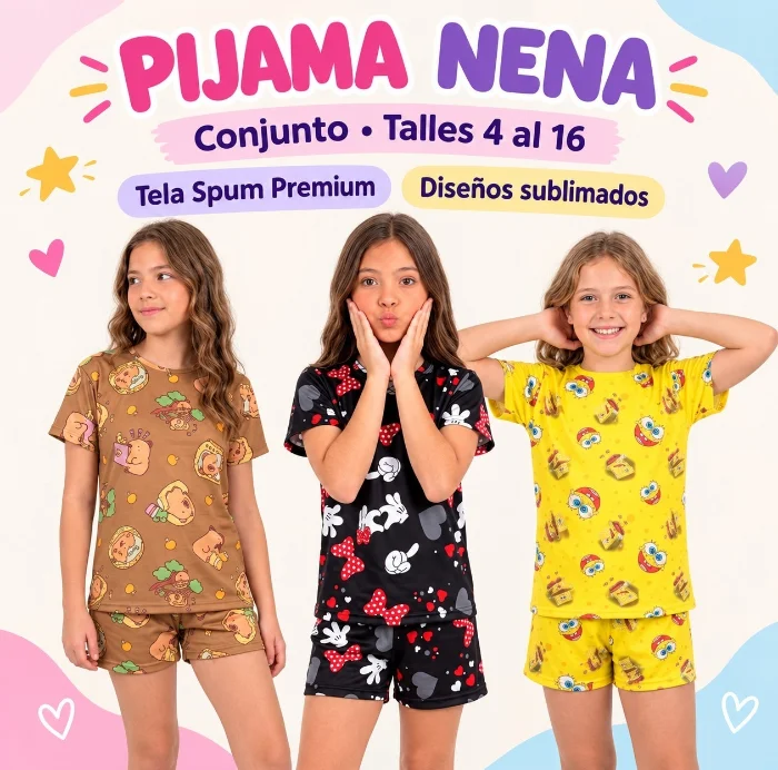 Pijama Niño y Nena