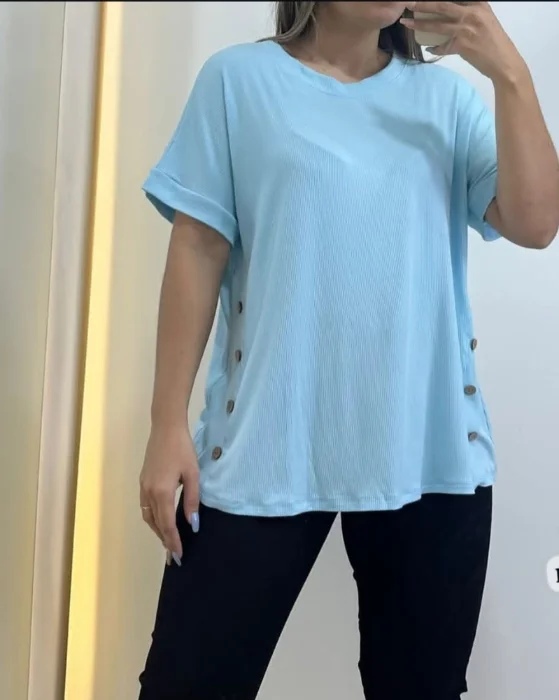 Remera Morley Bastón Finito con Botones