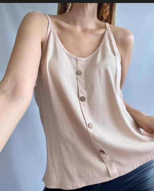 Musculosa de Lino Talle 2 al 5 - Imagen 2