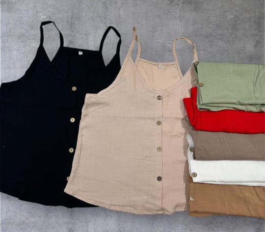 Musculosa de Lino Talle 2 al 5 - Imagen 3