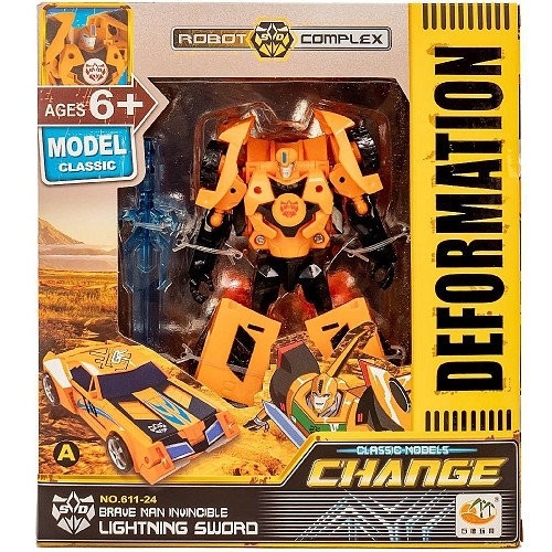 Robot Transformable Auto- Camion- Armas 13cm - Imagen 2