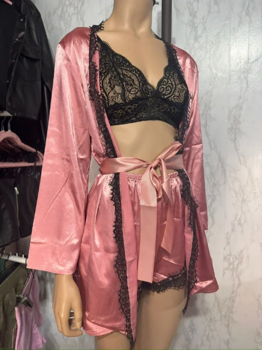 Pijama Satén ~ 3 Piezas