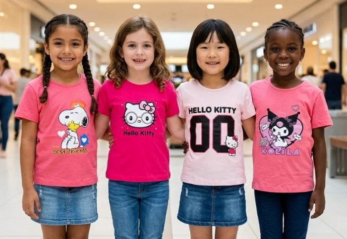 Remera Nena Algodón con Estanpado