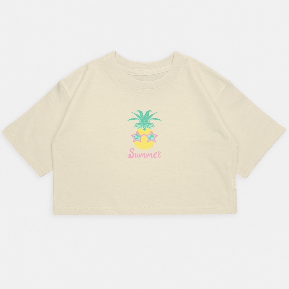 Nena - Crop Kim Oversize Summer Piña - Imagen 4