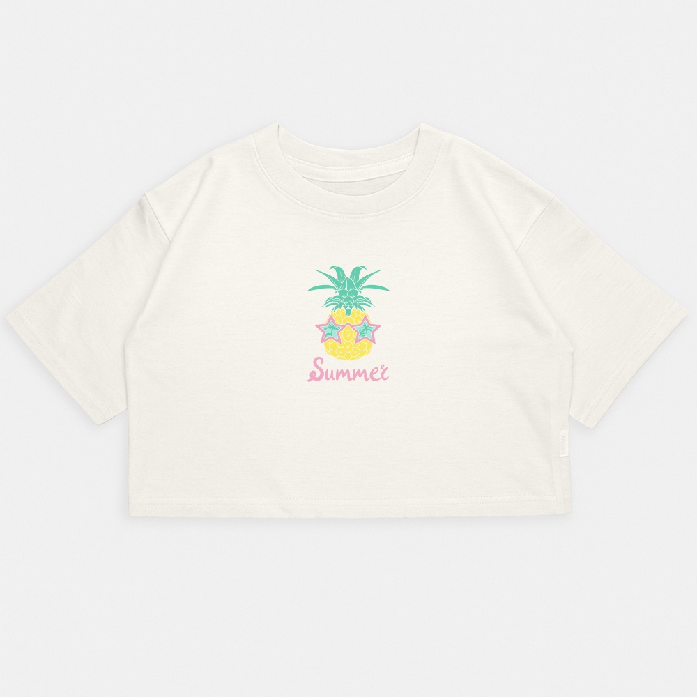 Nena - Crop Kim Oversize Summer Piña - Imagen 5
