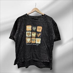 Remera con Tajo Pre Lavados Algodón - Miniatura 4