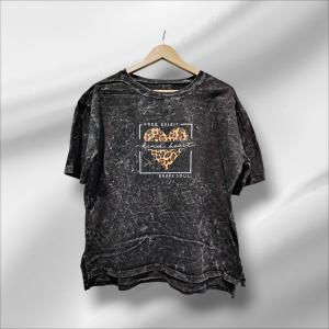 Remera con Tajo Pre Lavados Algodón - Miniatura 5