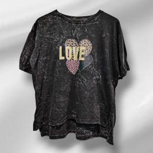 Remera con Tajo Pre Lavados Algodón - Miniatura 6