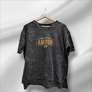 Remera con Tajo Pre Lavados Algodón - Miniatura 7