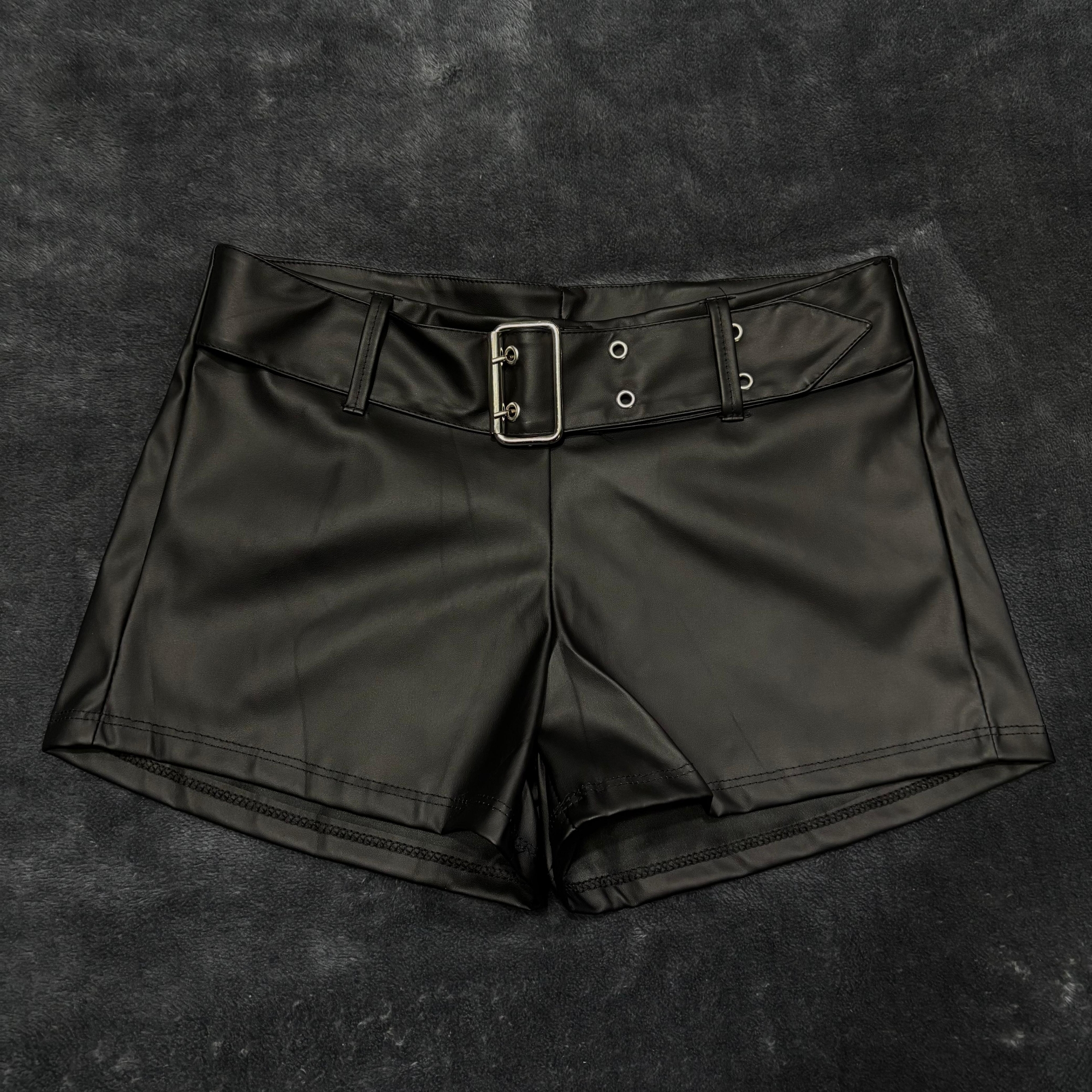 Short Engomado Tiro bajo con Cinto - Imagen 4