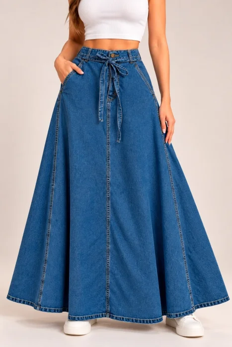 Pollera Larga "evace" de Jean Rígido