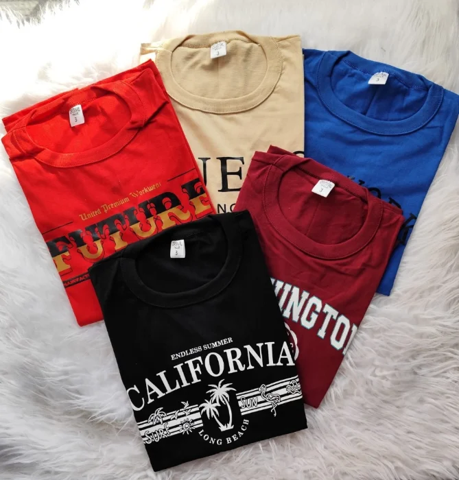 Remera Estampadas de Algodon de Hombre