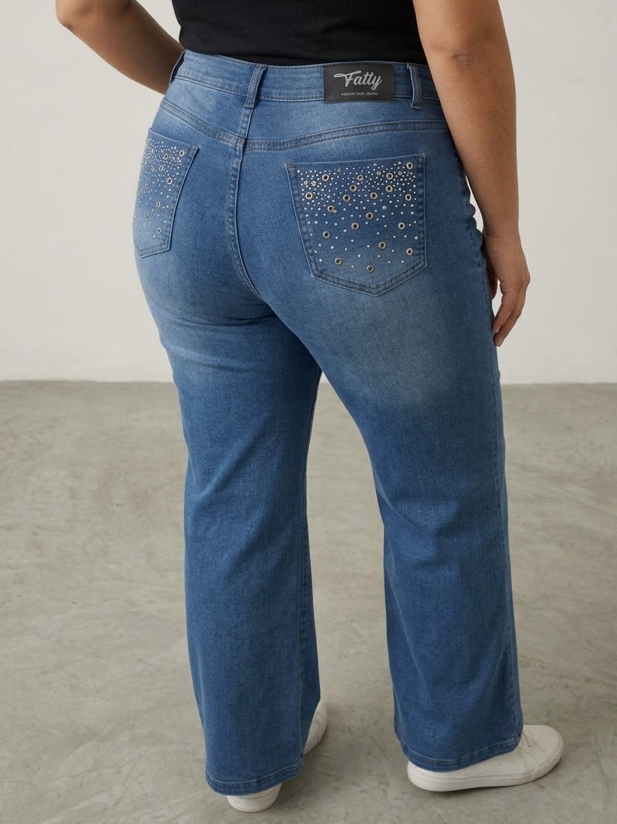 Wide Leg Especial Elastizados C/brillos Dama - Imagen 4