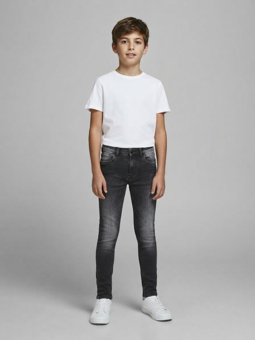 Jean Chupín de Niño Gris Loc - Imagen 2