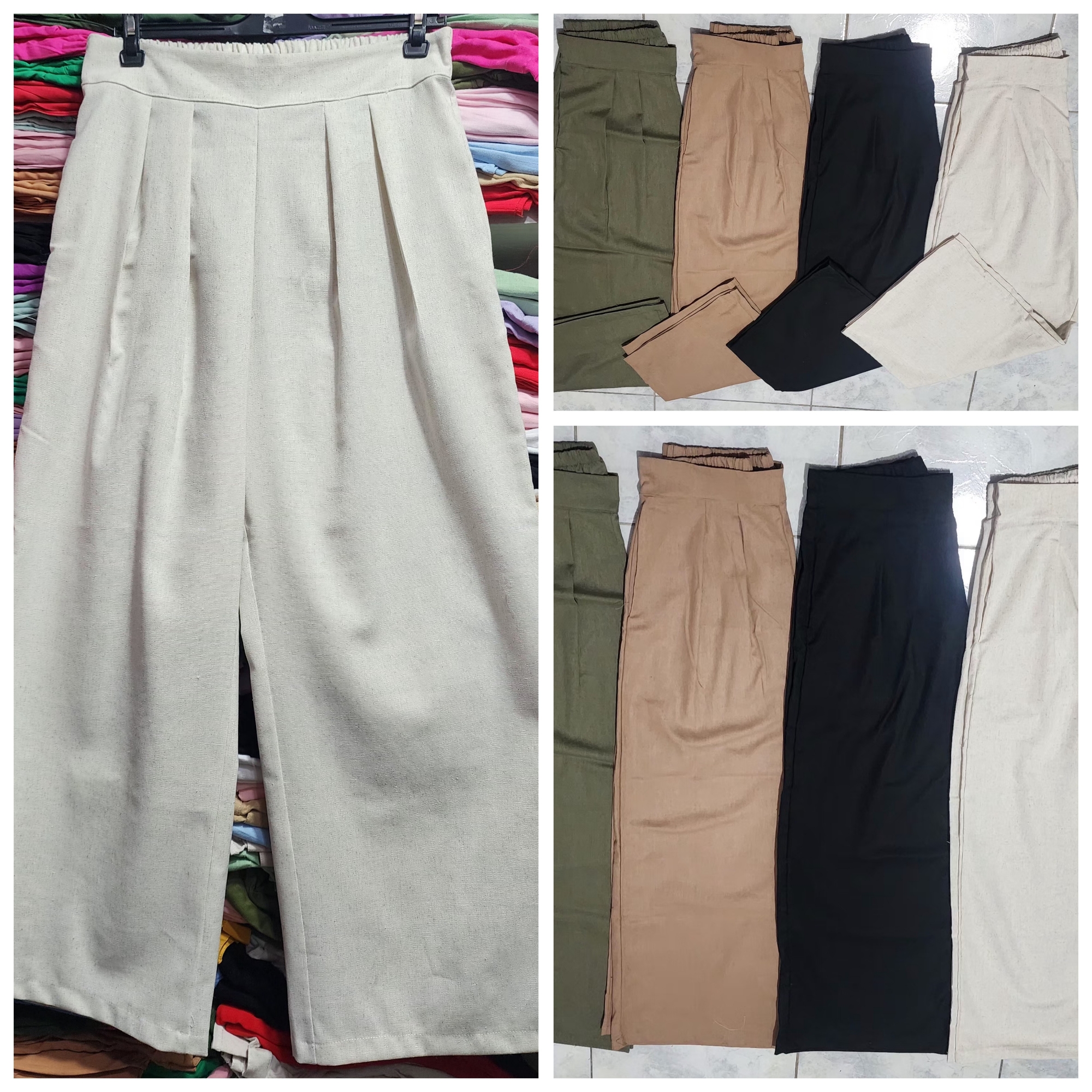 Pantalones Palazos de Dama en  Lino Sastrero - Imagen 2